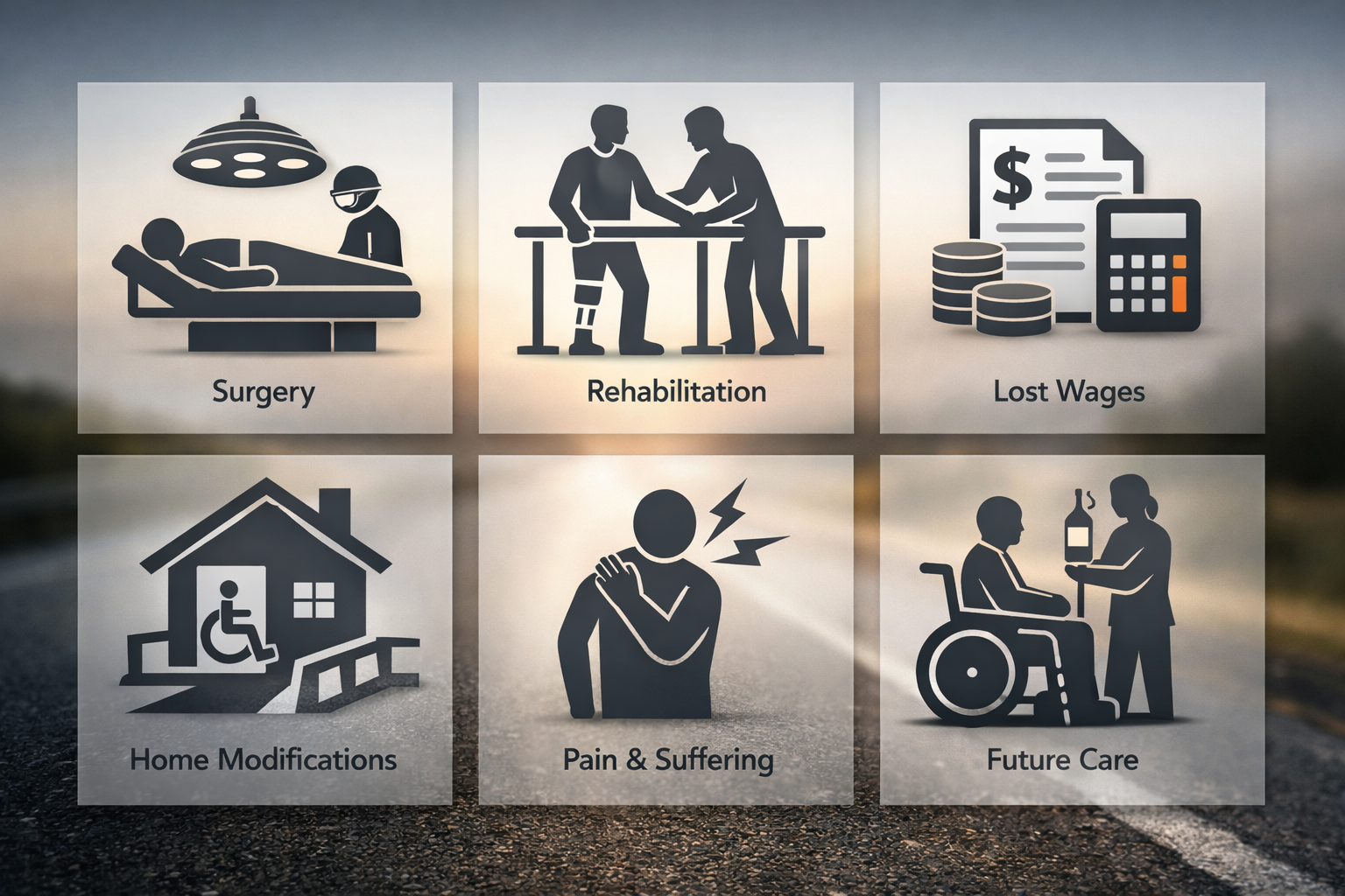 Categories of compensation in injury cases