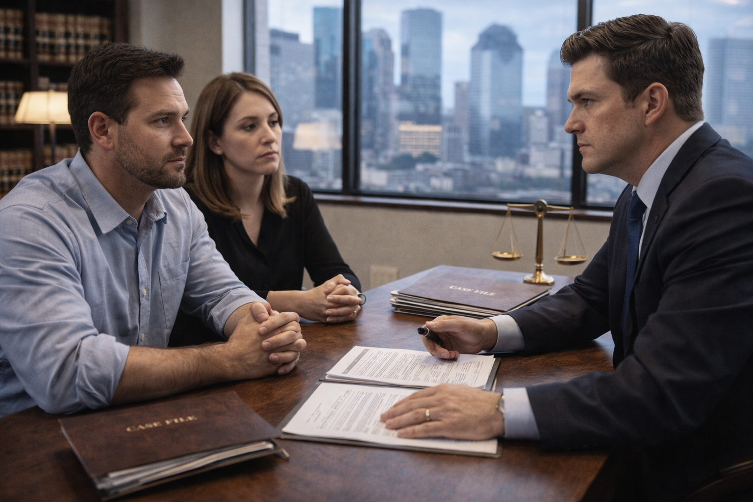 Consultation in a Houston law office