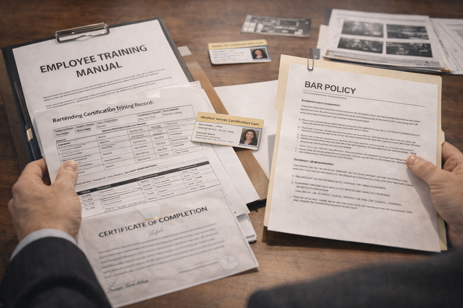 Employee training and certification materials