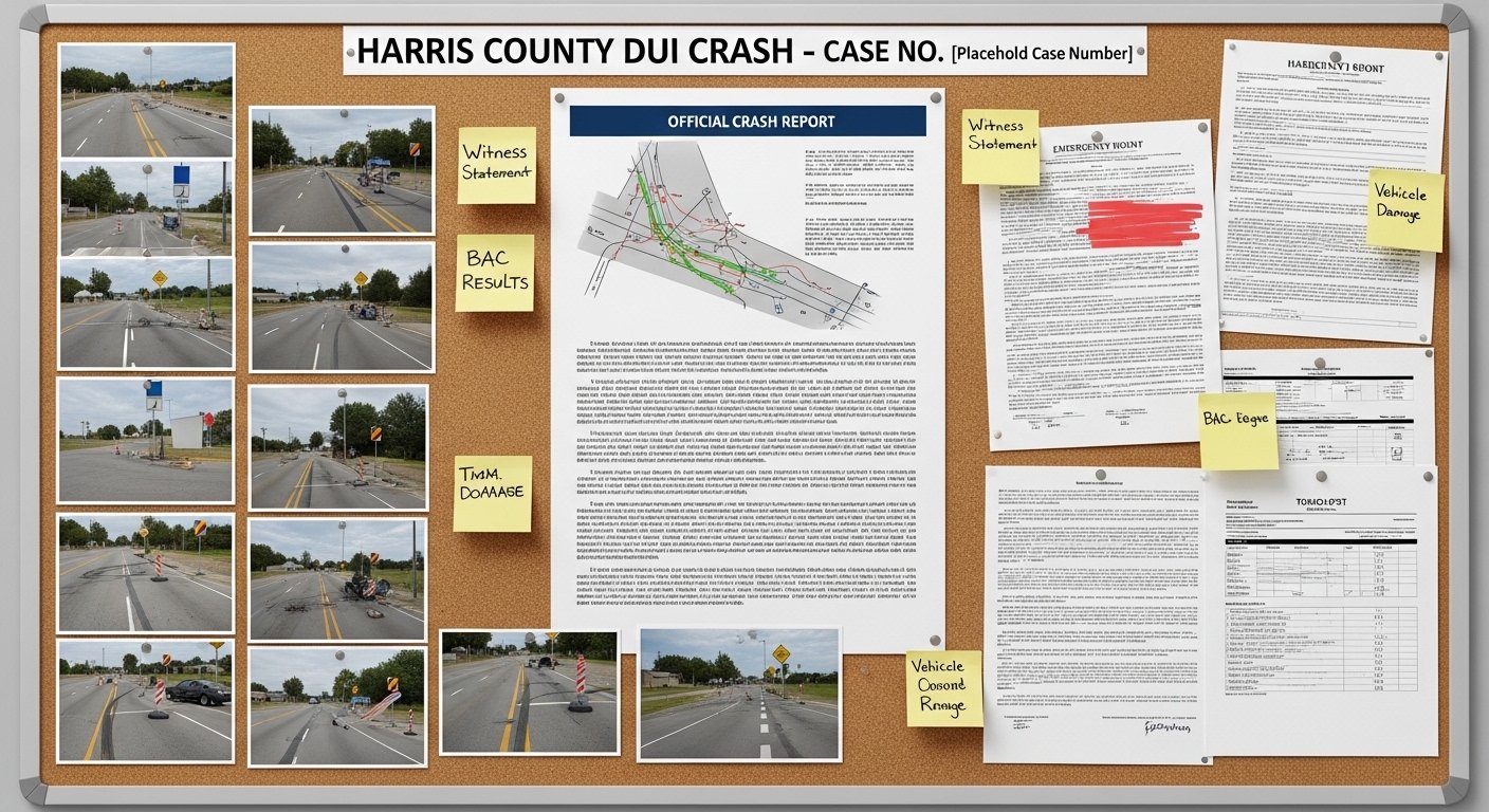 Evidence in a Harris County drunk driving accident case