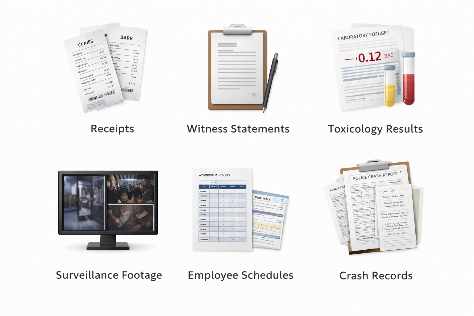 Evidence types in dram shop claims