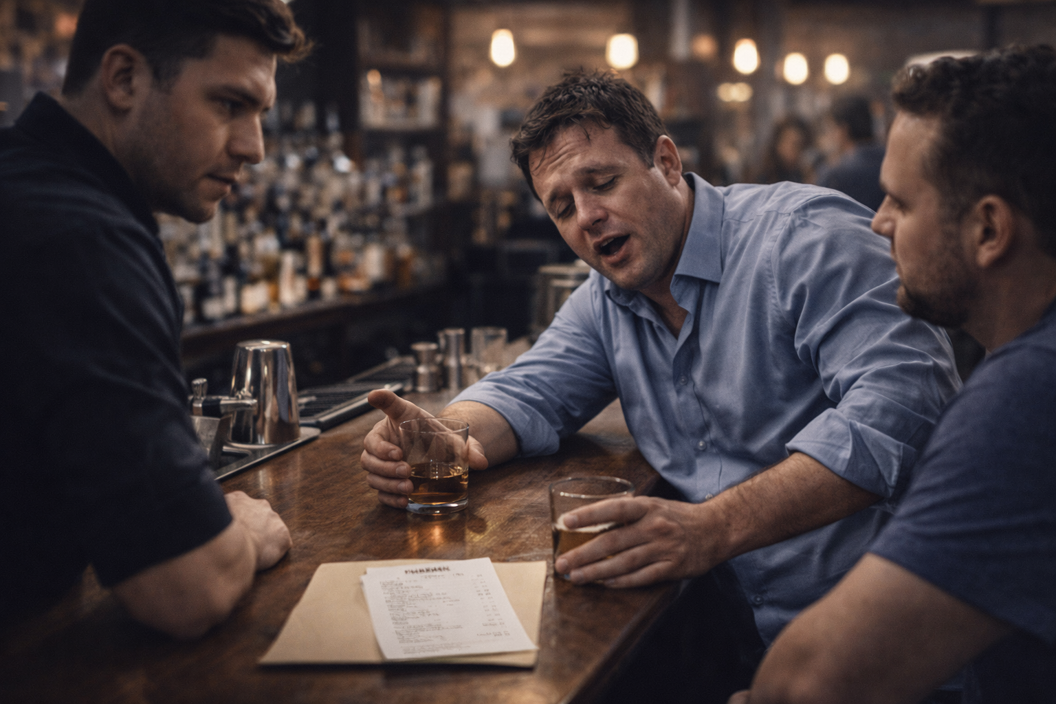 Intoxicated at the bar