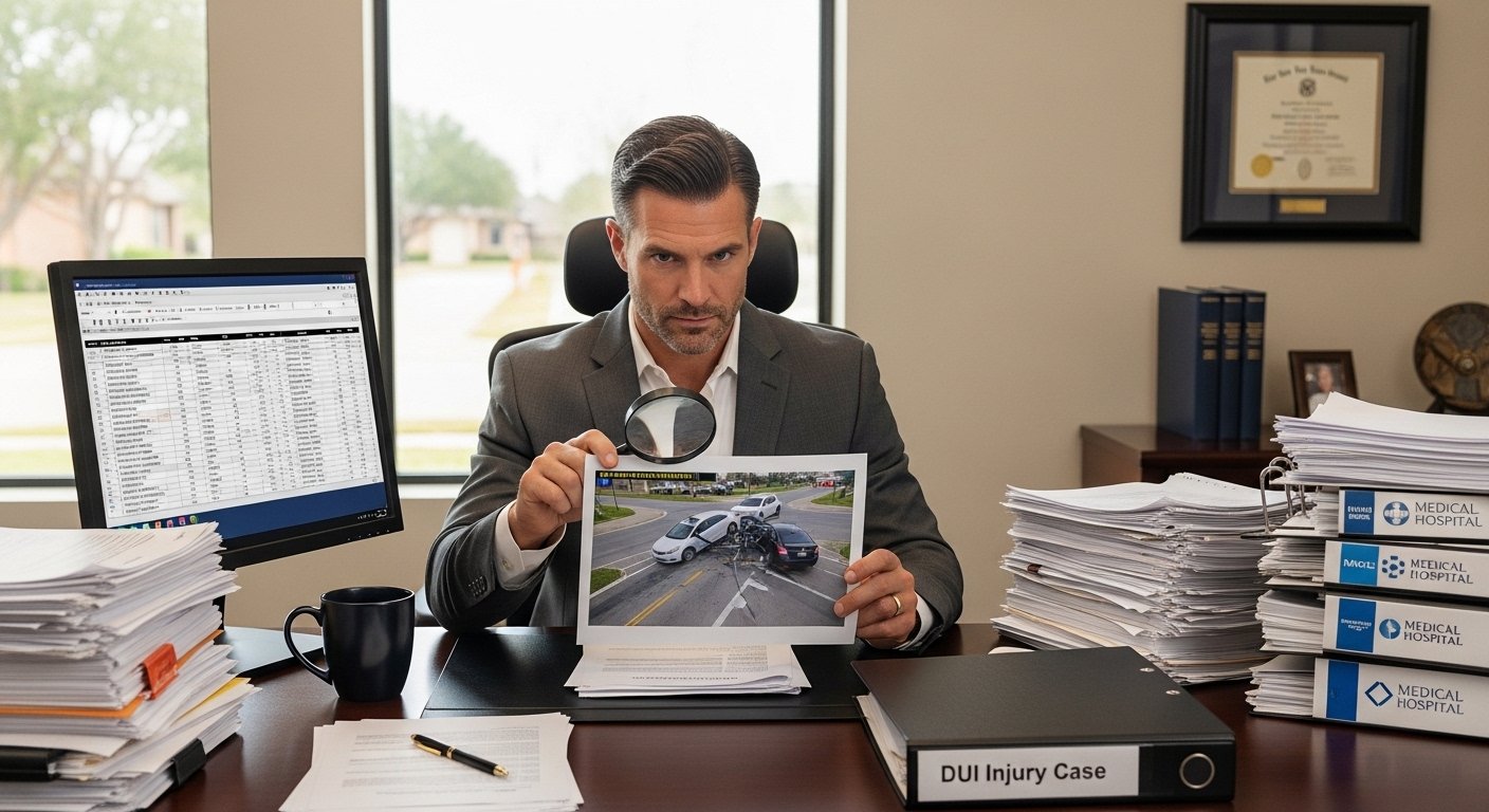 Katy drunk driving accident lawyer preparing evidence early