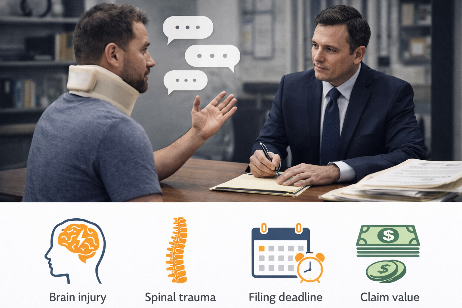 Legal consultation after catastrophic injury