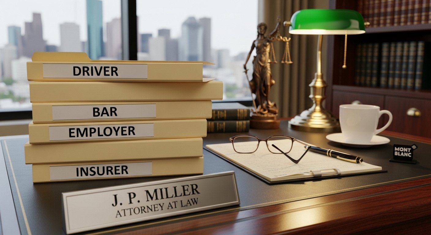 Multiple parties in a Harris County drunk driving accident case