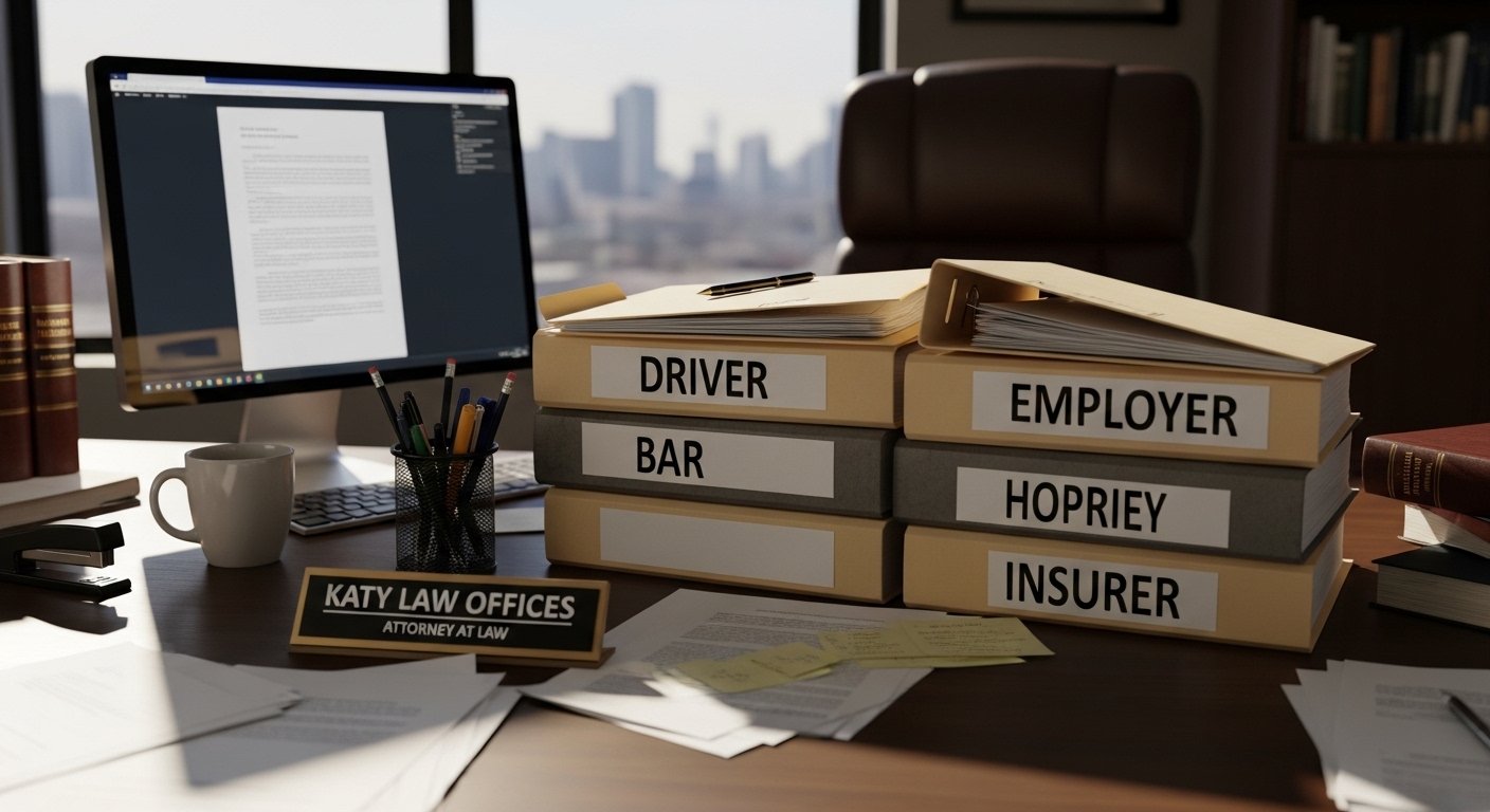 Multiple parties in a Katy drunk driving accident case