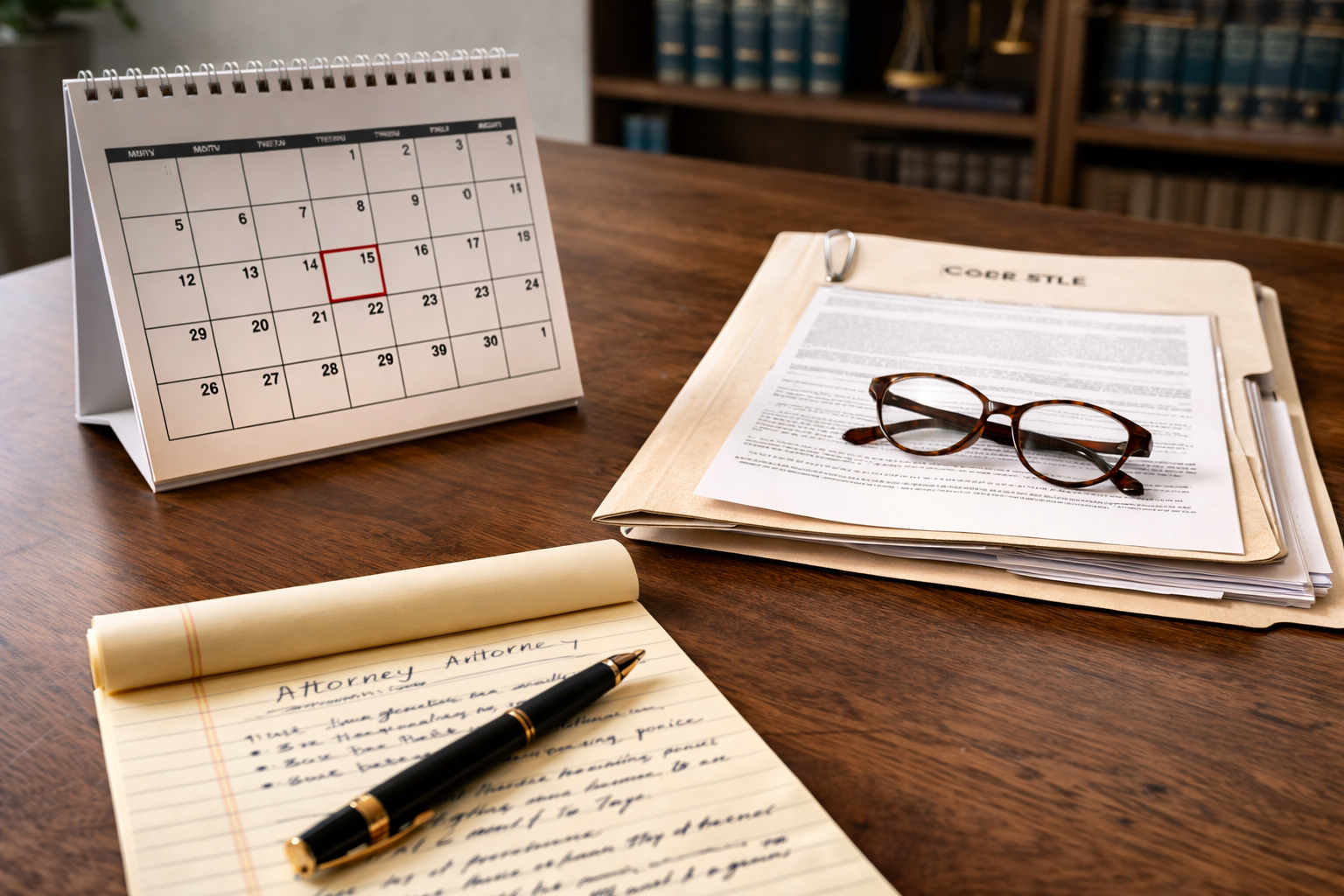 Office essentials and legal notes