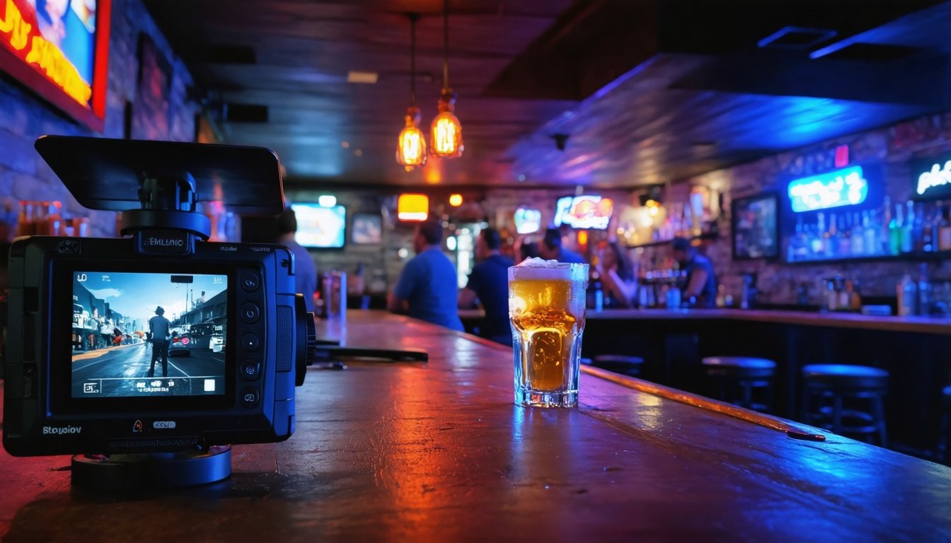 Bar surveillance camera recording evidence for Houston dram shop liability case under Texas Alcoholic Beverage Code Section 2.02