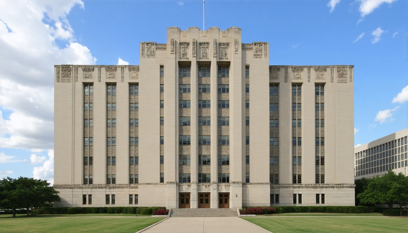 Harris County civil district courthouse in Houston where drunk driving injury civil cases are filed