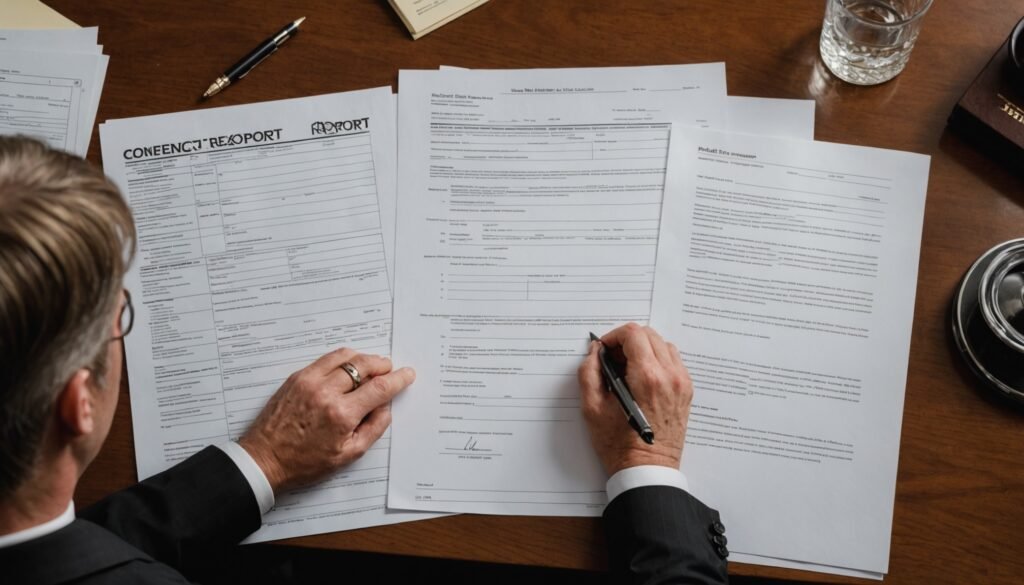 Houston intoxicated driver accident lawyer examining fault evidence including police report and BAC results
