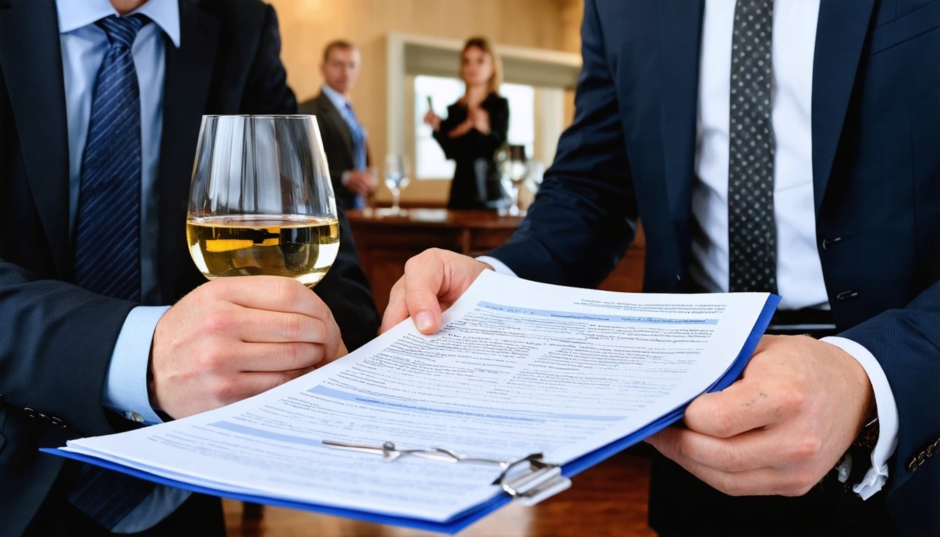 Employer liability investigation in Houston overserved drunk driver accident case involving company vehicle or company event