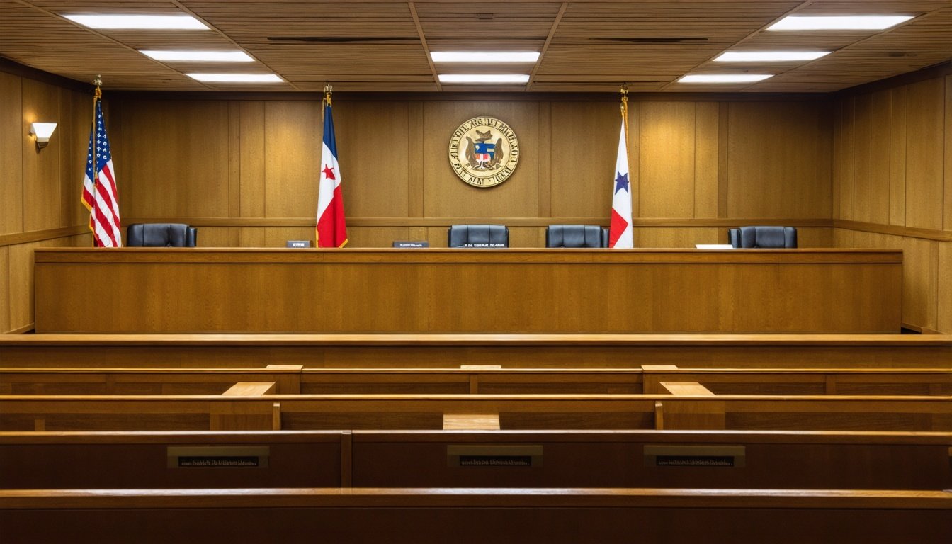 Fort Bend County courtroom where Sugar Land drunk driving accident civil cases are tried before local juries