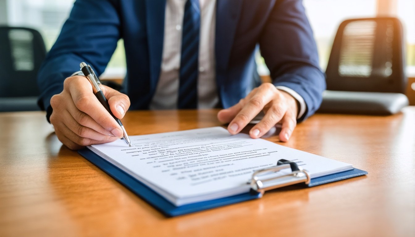 Client asking key interview questions when comparing top drunk driving accident lawyers in Houston before hiring