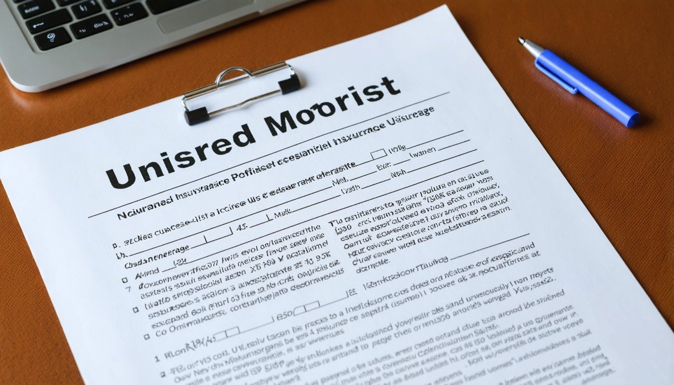 Uninsured Motorist UM coverage policy document activating when Houston drunk driver has no liability insurance