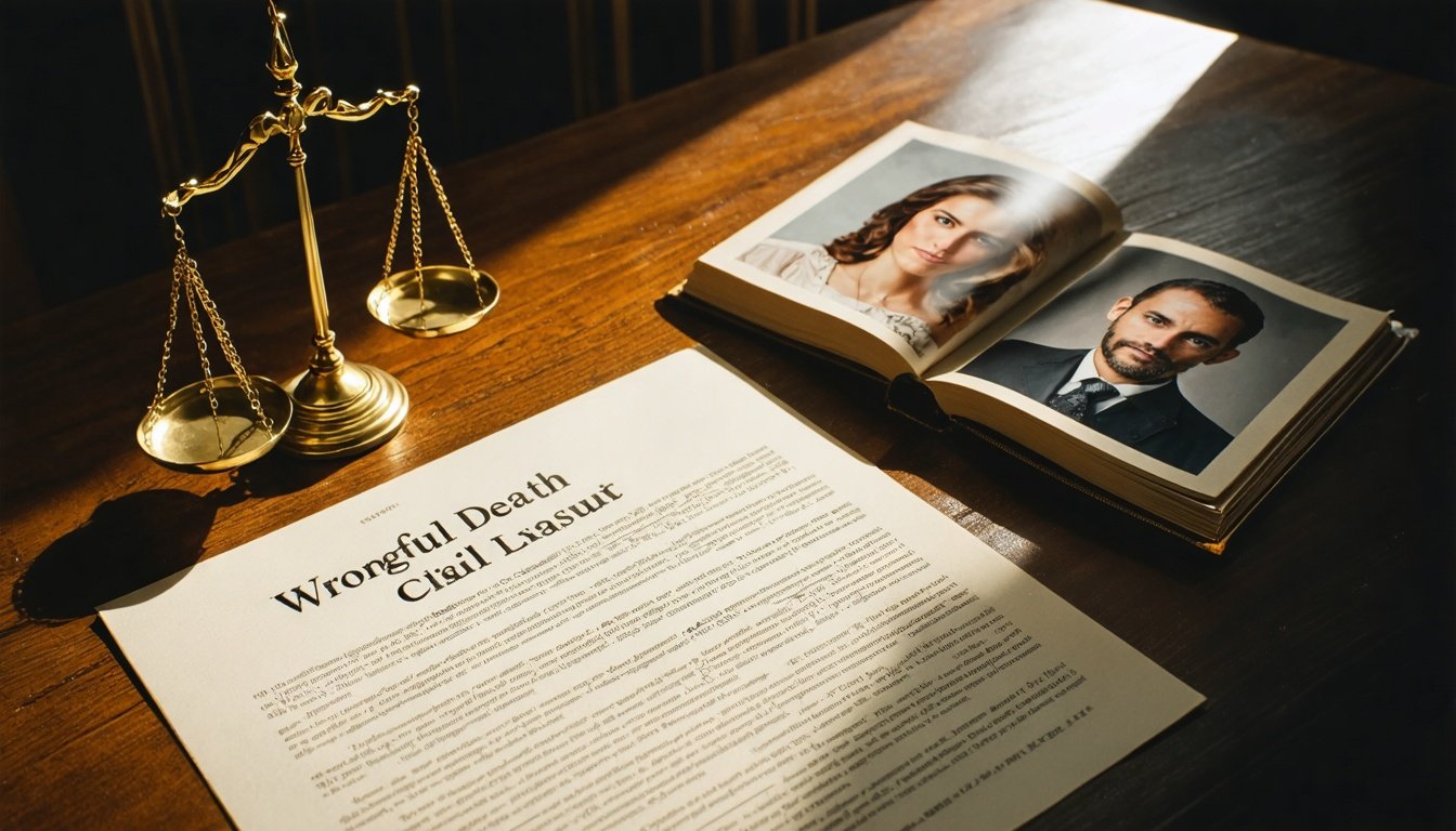Wrongful death drunk driving accident claim documents showing damages and Texas statutes for Houston family compensation